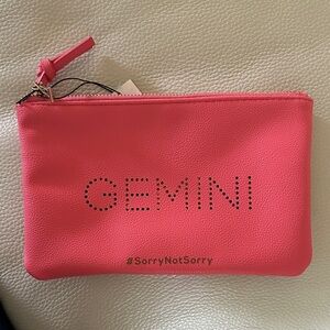Cosmetic Zodiac Pouch Pink GEMINI